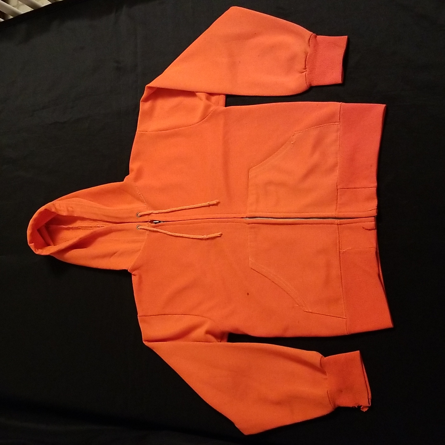 Hunter Blaze Orange Zip-Front Hoodie Sweatshirt Jacket